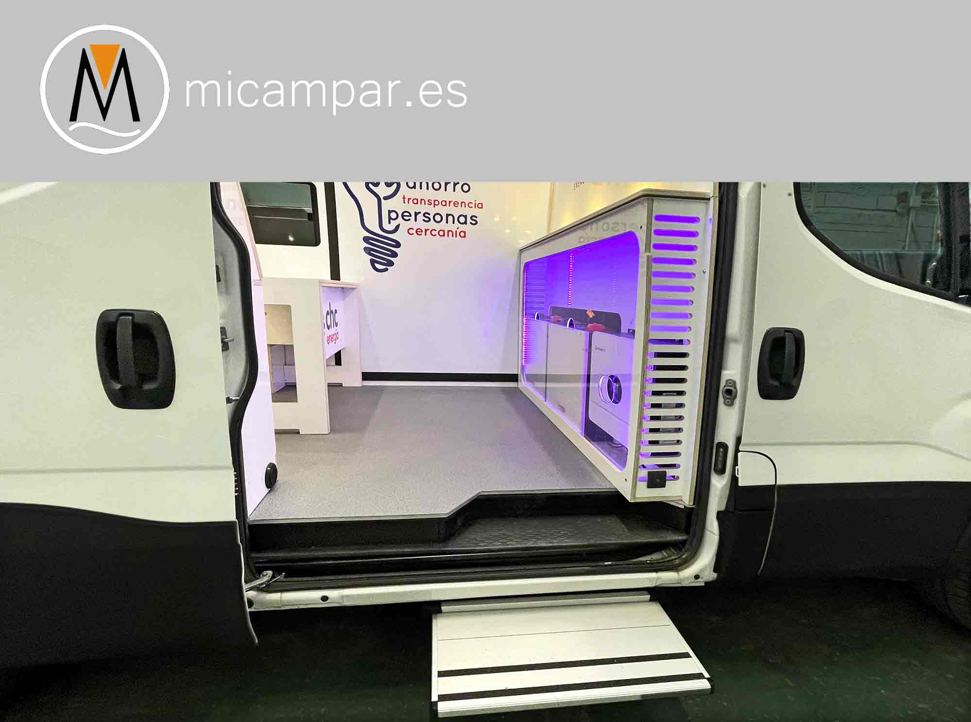 Foto 1 : Furgón Oficina Móvil y Expositor a Medida para Empresas  micamper.es